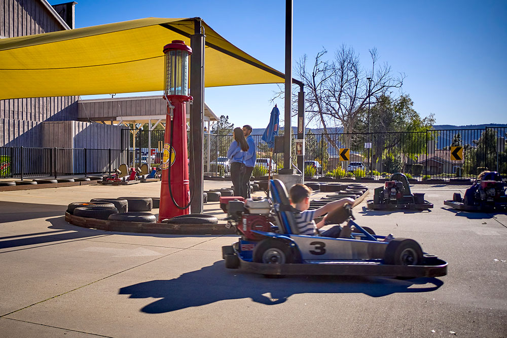 Safe go-kart rides for young kids at Mulligan Murrieta rides