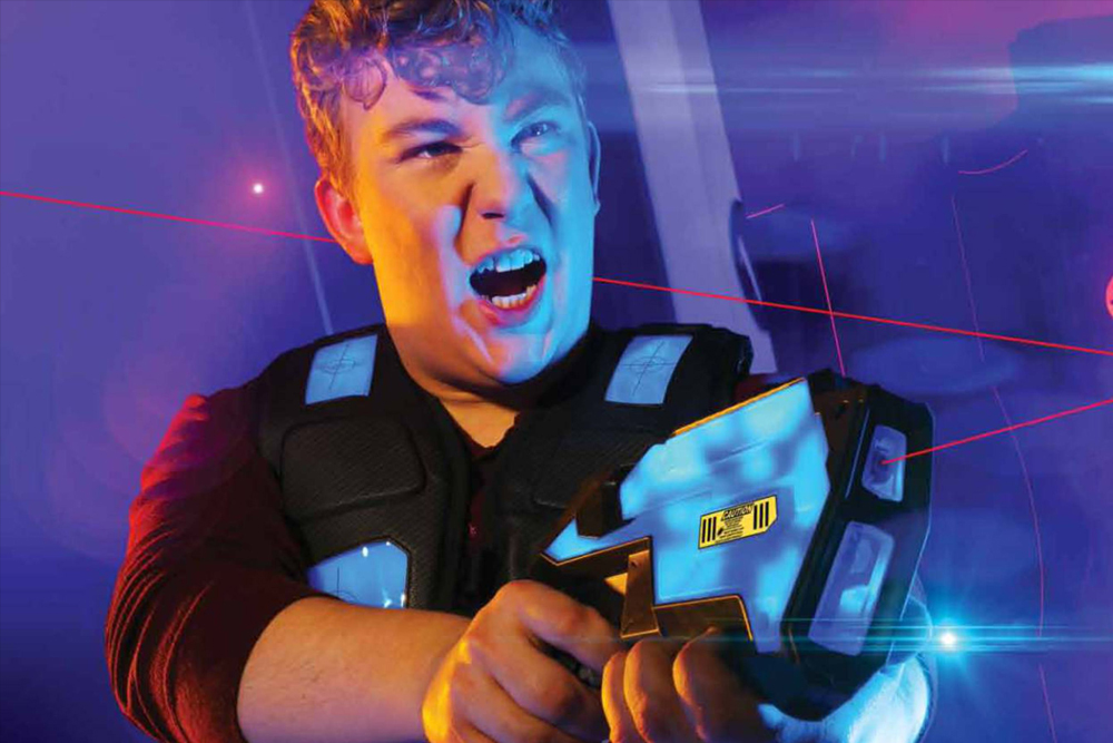 Laser tag fun for kids at Temecula attractions indoor arena
