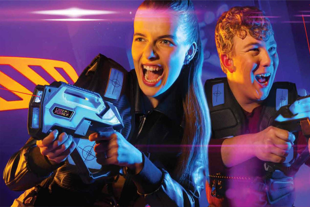 Exciting laser tag game at kids attraction in Temecula