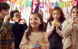 Kids enjoying a birthday at a family fun center in Murrieta, CA